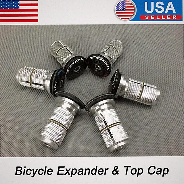 TOOK Carbon Fiber Top Cap Mountain Road Bike Aluminum Expander Stem Fork 1-1/8"