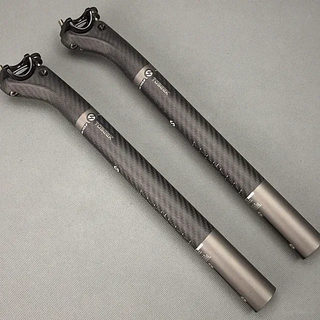 TOSEEK Carbon Fiber Seatpost Bike Saddle Tube Seat post 27.2/30.8/31.6mm Matte