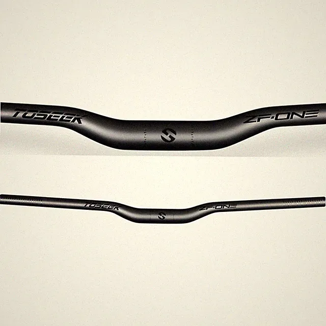 TOSEEK Full Carbon Mountian Bike Flat Bar Rise Bar XC Bicycle Handlebars 31.8mm