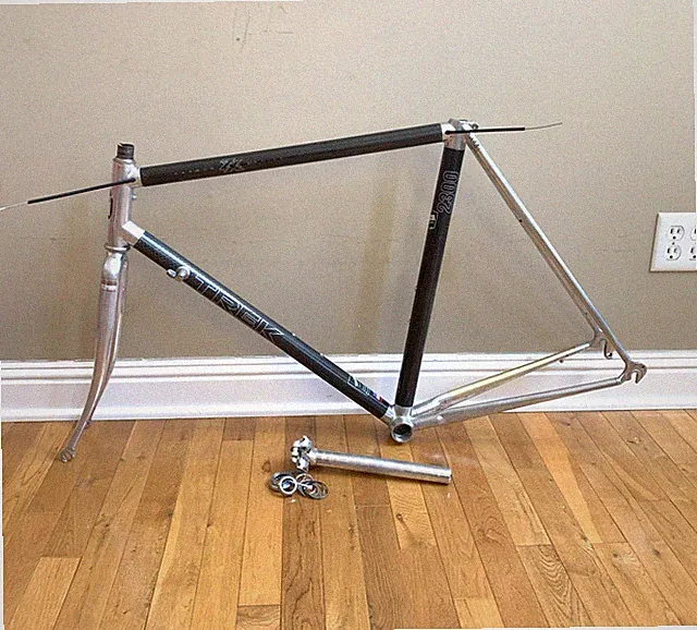 Trek 2300 ZX Carbon Fiber Bonded Road Bike Frame 56cm (22 inch) - USED