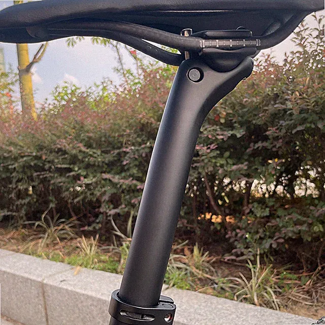UD Carbon Fiber Bicycle Seatpost Offset Cycling Seat Post 27.2/30.9/31.6mm Matte