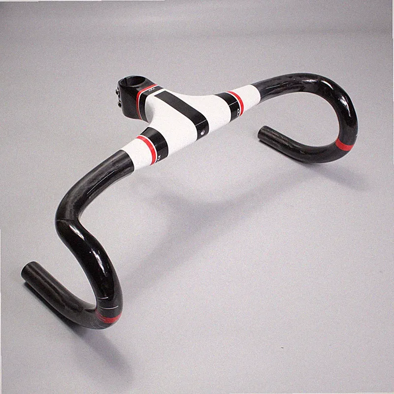 Ultra Light Carbon Fiber Road Bike Handlebar Bicycle Integrated Drop Bar