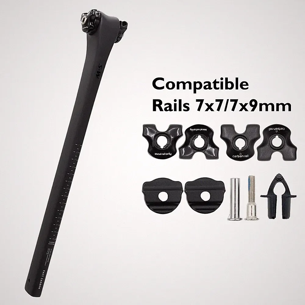 Ultra Light Carbon Fiber Road Bike Seatpost 0mm Offset 300-380mm Bicycle Parts