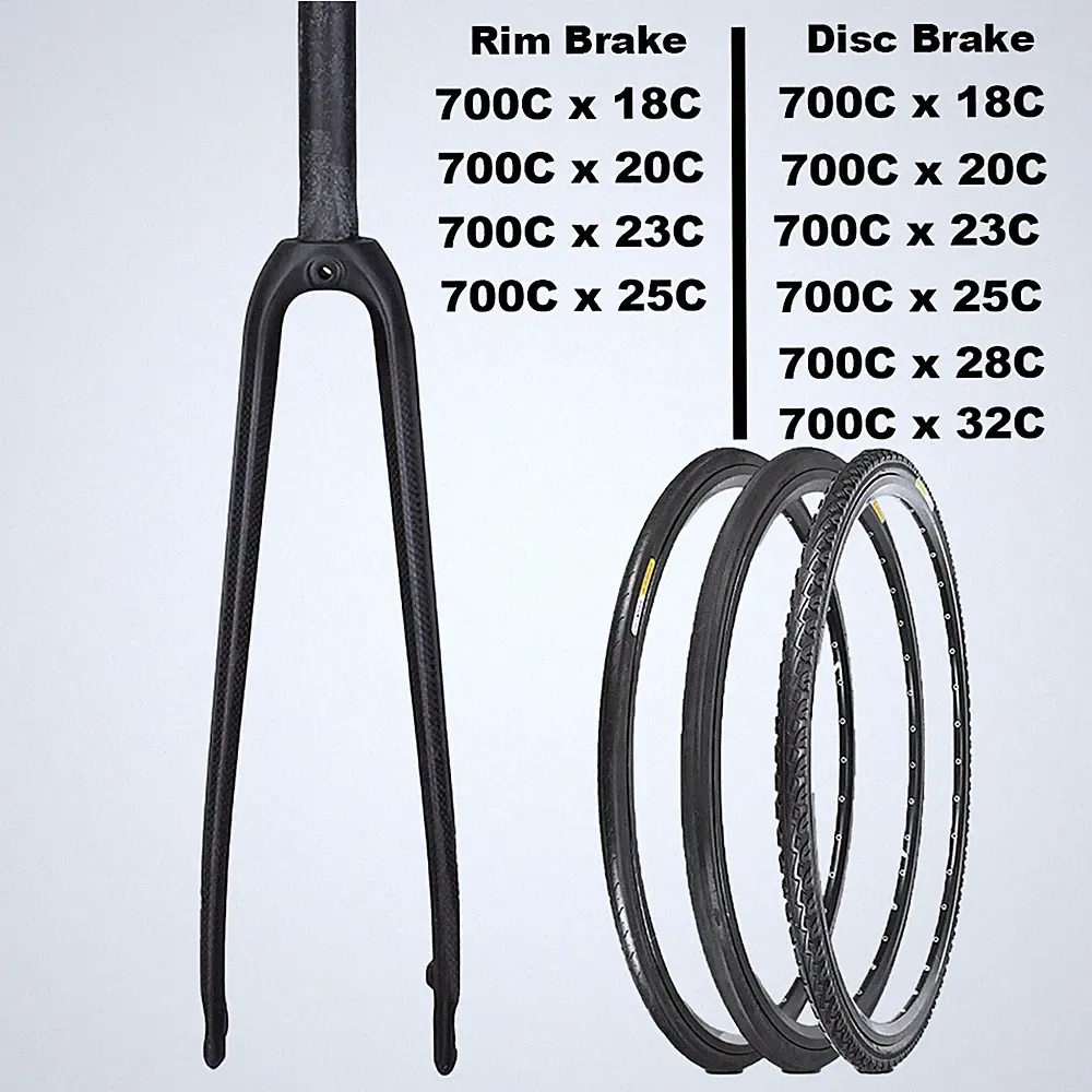 Ultra-light full Carbon 700C Road bike Gravel bicycle 1 1/8 Fork Rim /Disc Brake