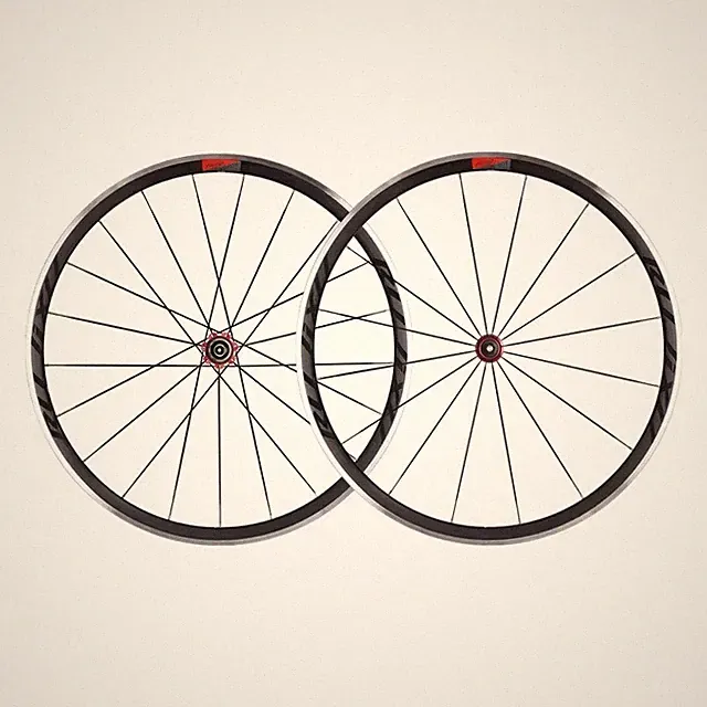Ultralight 700C Road Bike Wheelset Carbon Fiber Tube Straight Pull Hub V Brake