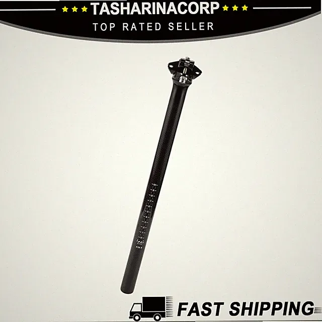 Universal Piece of 1 25.4x350mm Carbon Fiber Pattern Bike Seat Posts